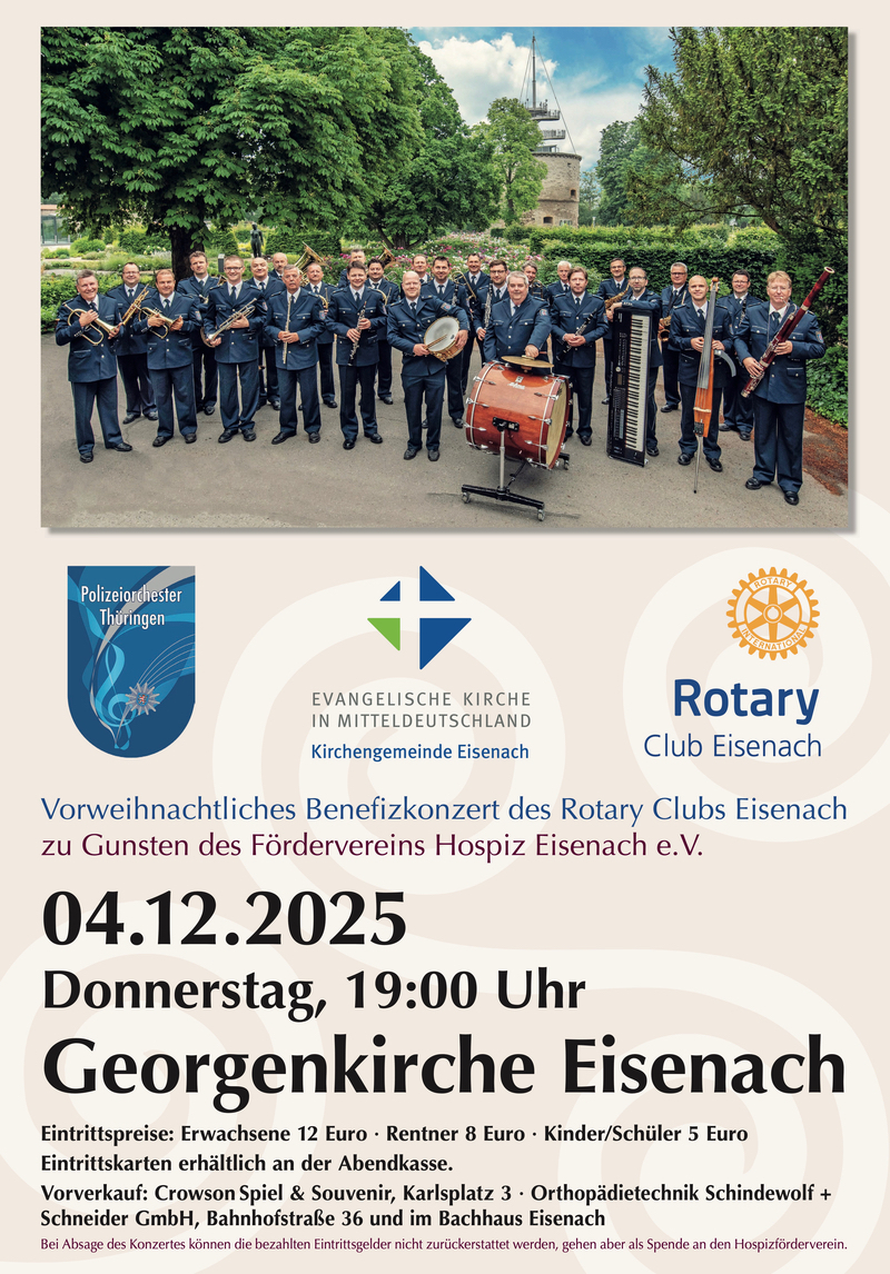 rc eisenach vorweihnachtliches benefizkonzert 2025